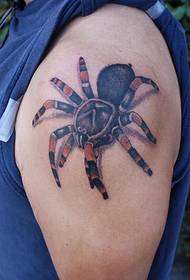 Hình xăm con nhện trên cánh tay lớn