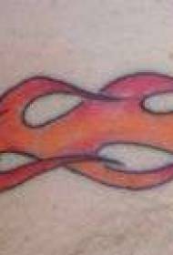 Modello tatuaggio braccio fiamma colorata braccio