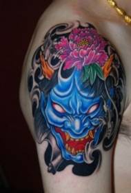 Patró floral de tatuatge avatar de Prajna al braç