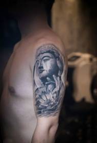 Ang pattern ng Arm Buddha na estatistika lotus tattoo tattoo