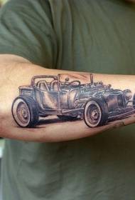 Arm retro racing realistiske tatoveringsmønster