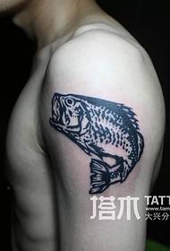 Tatuaggio totem braccio calamari