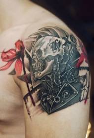 Personalità del braccio, fiore, disegno del tatuaggio