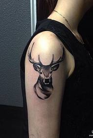 Modello tatuaggio tatuaggio braccio grande alce avatar