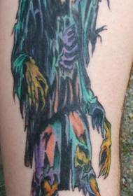 Arm kleur oude zombie tattoo foto's