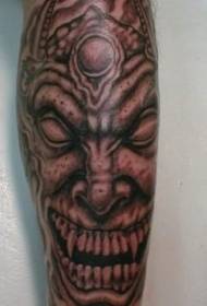 Demon monster arm tatoveringsmønster