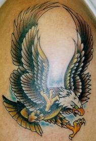 Eagle geschilderd arm tattoo patroon