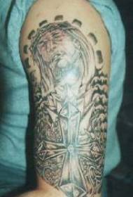 Modello di tatuaggio tema braccio cristiano