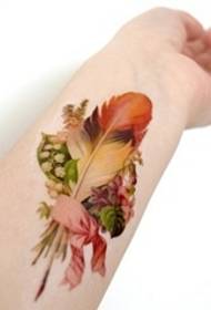Arm tattoo watercolor mwari tattoo diki nyoro nyoro chirimwa tattoo diki maruva tattoo maitiro