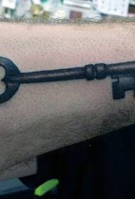 Prosty wzór tatuażu na ramię z czarnego żelaza