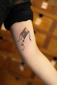 Arm Farbe Kite Tattoo Muster