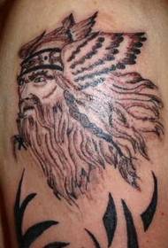 ຮູບແບບ tattoo ແບບໂຈນສະຫລັດຂອງແຂນ