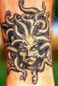 Arm djævel medusa tatoveringsmønster