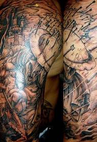 Arm Warrior Battle -tatuointikuvio