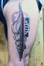 Χρώμα μπράτσου DNA σχέδιο τατουάζ