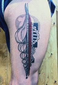 Patrún dath tattoo DNA lámh