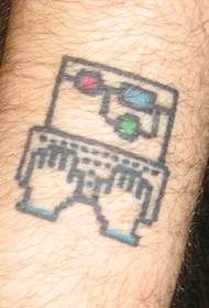 Patrún tattoo dath siombail láimhe