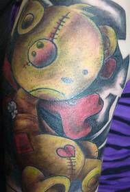 Arm zombie speelgoed tattoo patroon