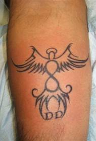 Model tatuazh simbol i zezë dhe i bardhë simbol