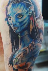 Quasi-arm farebný avatar tetovací vzor