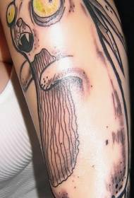 Patró de tatuatge de conill zombi al braç