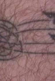 Black tribal armband tattoo pattern