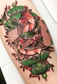 Ramię malowane technika tatuażu nakłucie tatuaż roślina tatuaż materiał ptak tatuaż zwierzę tatuaż obraz