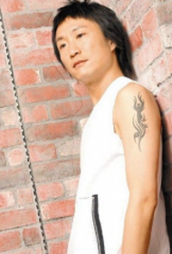 Zheng Zhongji arm totem tattoo pattern