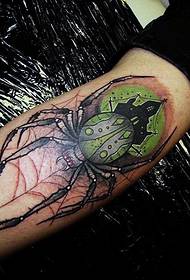Kriechendes Spinnen-Tätowierungsmuster der Armfarbe