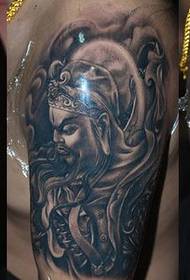 Tetovací vzor Guan Gong s veľkými rukami