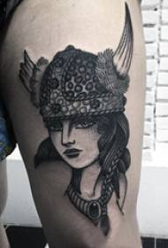 မိန်းကလေးဇာတ်ကောင် tattoo ပုံစံအမျိုးမျိုးပုံကြမ်းတက်တူးထိုးအရောင်ဇာတ်ကောင်တက်တူးပုံစံ