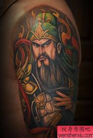 Fajny bardzo przystojny wzór tatuażu Guan Gong