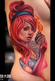 Taille figuur tattoo