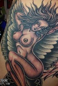 Sexy tetovanie anjel dievča