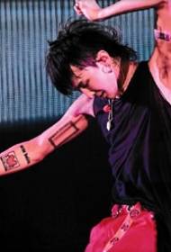 Il design completo del tatuaggio della stella coreana Quan Zhilong