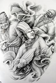 tattoo ຮູບແບບນັກຮົບເກົ່າຮູບແບບ tattoo ລັກສະນະສ່ວນບຸກຄົນ