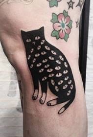 Variedade de tatuagem de retrato de personagem de desenho de tatuagem de linha simples padrão de tatuagem de personagem de garota