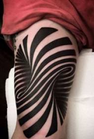 Satu set tattoo mekanikal kulit patah 3D yang realistik yang orang boleh percaya