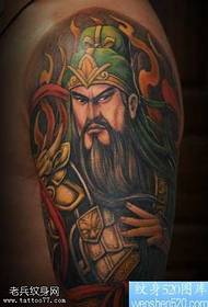 Cool super smuk arm Guan Gong tatoveringsmønster