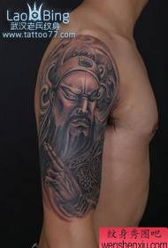 Guan Gong tetoválás minta: Arm Guan Gong portré Avatar tetoválás minta