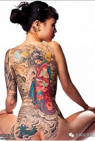 Тетоважа шоу, препорачуваат тетоважа со карактер гејша