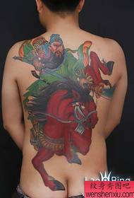 Kiemelt Vörös Háború ló Guan Gong tetoválásmintázat (kép)