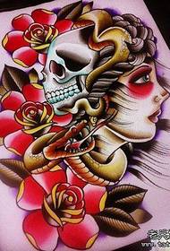 Manoscritto tatuaggio bellezza bella scuola popolare