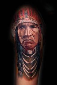 Karaktero portreto tatuaje bela karaktero tatuaje ŝablono