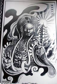 A Tota Li Tianwang tattoo pattern