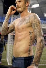 Beckham argazki tatuaje eredua