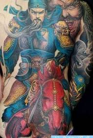 -De leschten Guan Gong Tattoo Muster