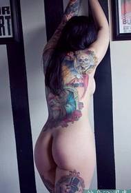 Seksowny piękno tatuażu ustalona ilustracja