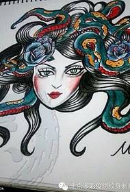 Dea della vendetta - modello di tatuaggio \