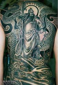 A parte traseira é un patrón de tatuaxe de Guan Erye moi personalizado